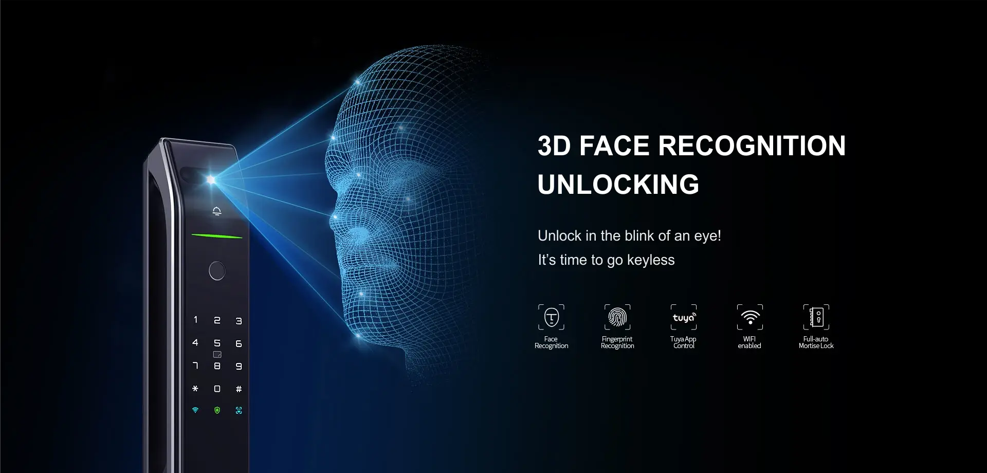 face recognition digital door lock