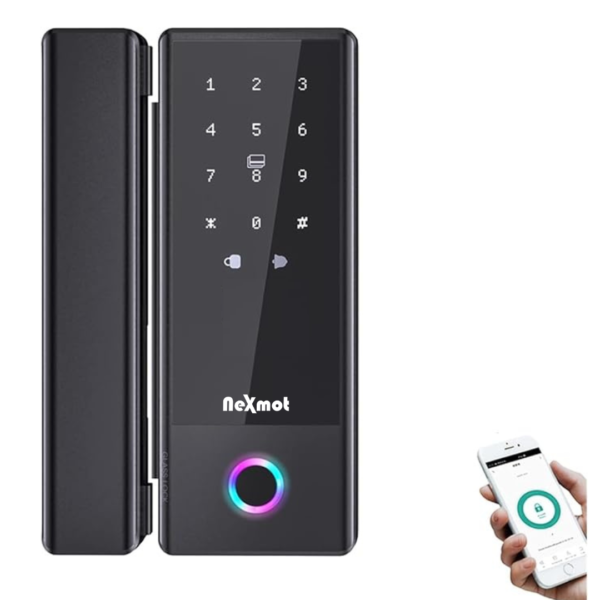 smart glass door lock