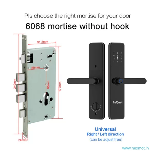 nexmot 6068 mortise