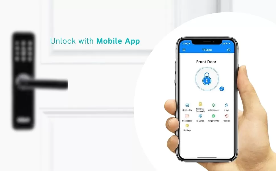 unlock with mobile app