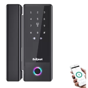 NX Glass Door Lock Wi-Fi Smart Lock with 4-way access | Door Thickness: 10-12 mm